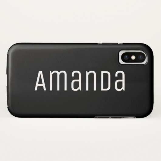 Vet modern lettertype Case-Mate iPhone case (Achterkant (horizontaal))