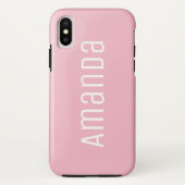 Vet modern lettertype roze Case-Mate iPhone case (Achterkant)