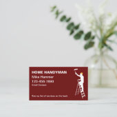 Vet Modern Mannelijk Handyman Visitekaartjes (Staand voorkant)