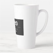 Vet Modern Merk of Bedrijfsnaam | Zwart-wit Latte Mok (Rechts)