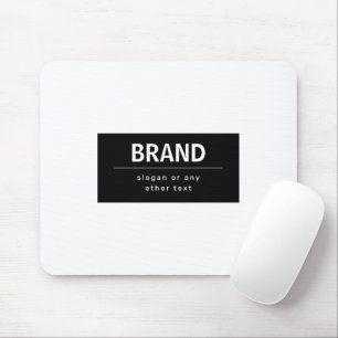 Vet Modern Merk of Bedrijfsnaam   Zwart-wit Muismat