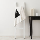 Vet Modern Merk of Bedrijfsnaam | Zwart-wit Sherpa Deken (In situ)