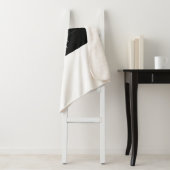 Vet Modern Merk of Bedrijfsnaam | Zwart-wit Sherpa Deken (In situ)