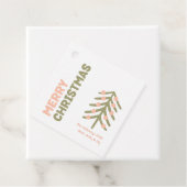 Vet Modern Merry Christmas Family Gift Labels (In situ)