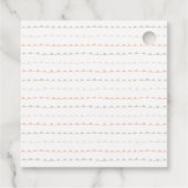 Vet Modern Merry Christmas Family Gift Labels (Achterkant)