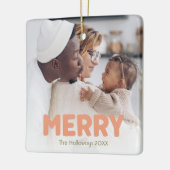 Vet Modern Merry Keramisch Ornament (Links)