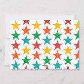 Vet Modern Minimalistisch Kleur Vrolijk Kerstmis F Feestdagenkaart (Achterkant)