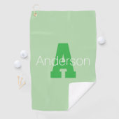 Vet Modern monogram | Bleek & Kelly Green Golfhanddoek (Insitu)