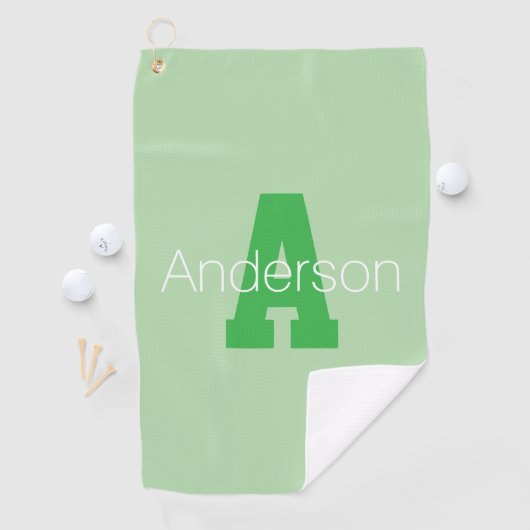 Vet Modern monogram | Bleek & Kelly Green Golfhanddoek (Insitu)