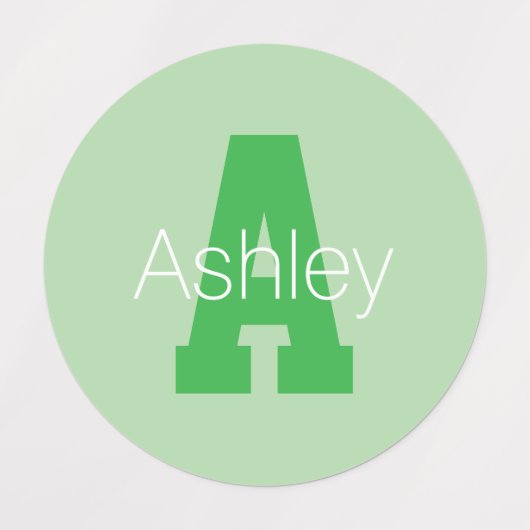 Vet Modern monogram | Bleek & Kelly Green Labels (Design 2)