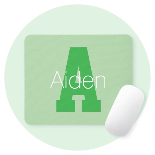 Vet Modern monogram | Bleek & Kelly Green Muismat