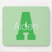 Vet Modern monogram | Bleek & Kelly Green Muismat (Voorkant)