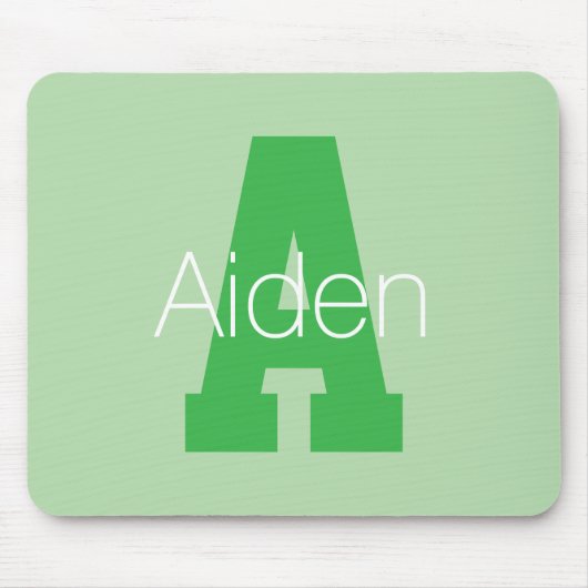 Vet Modern monogram | Bleek & Kelly Green Muismat (Voorkant)