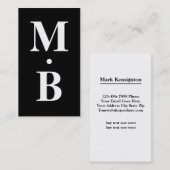 Vet Modern Name Initiaal Visitekaartje (Voorkant / Achterkant)