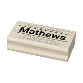 Vet modern retouradres rubberstempel (Stempel)