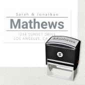 Vet modern retouradres  zelfinktende stempel