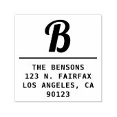 Vet Modern Retro-Modern Retro Adres Zelfinktende Stempel (Design)