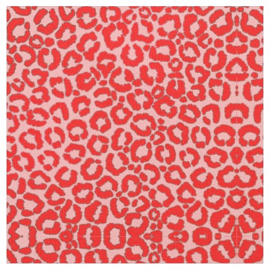 Vet modern rood roze luipaard stof (Close Up)