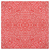 Vet modern rood roze luipaard stof (Swatch)