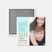 Vet Modern Save the Date Photo Magnet (Voorkant / Achterkant)