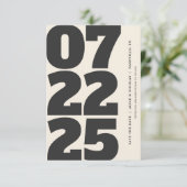 Vet Modern Sla de datum op met fotolicht Kaart (Staand voorkant)