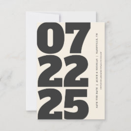 Vet Modern Sla de datum op met fotolicht Kaart