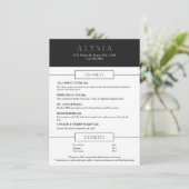 Vet modern steakhouse plat menu (Staand voorkant)