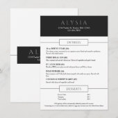 Vet modern steakhouse plat menu (Voorkant / Achterkant)