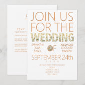 Vet Modern Terracotta Bohemian Groen Bruiloft Kaart (Voorkant / Achterkant)