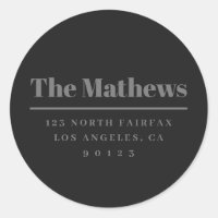 Vet modern terugkeeradres donkergrijs