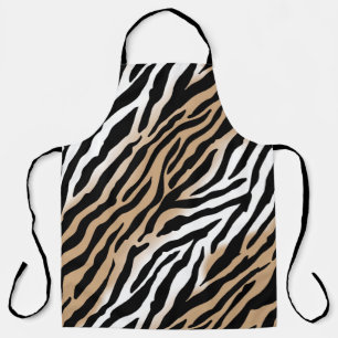 Vet Modern Tribal Zebra Print Schort