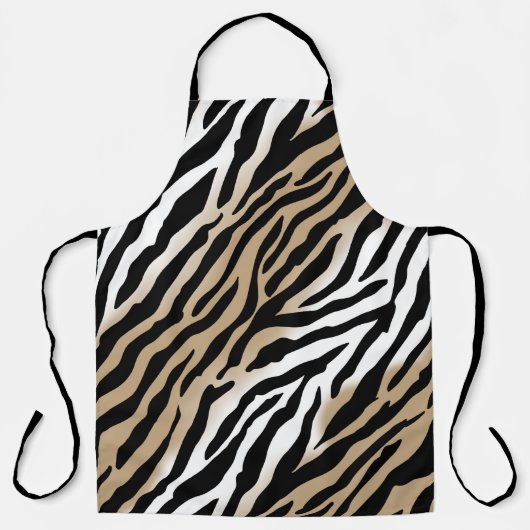 Vet Modern Tribal Zebra Print Schort (Voorkant)
