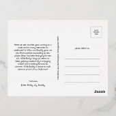 Vet Modern Verticaal Drie Foto Merry Gold Folie Feestdagen Briefkaart (Achterkant)