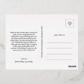 Vet Modern Vijf Foto Vrolijk Kerstmis Goud Folie Feestdagen Briefkaart (Achterkant)