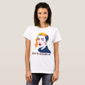 Vet modern vrouwenportret t-shirt (Voorkant volledig)