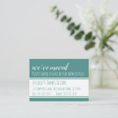 Vet, modern We hebben Kaarten verplaatst in Blauwg Visitekaartje (Staand voorkant)