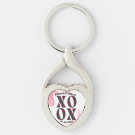 Vet Modern XOXO Happy Valentines Day Gift Sleutelhanger