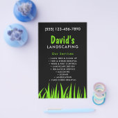 Vet & Modern Zwart & Groen Landscaping folder (Enkel)