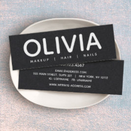 Vet modern zwart Visitekaartje