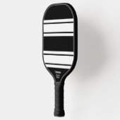 Vet, modern, zwart, wit bandpatroon, aangepaste te pickleball paddle (Links)
