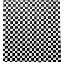 Vet Modern Zwart-wit Checkerboard