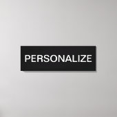 Vet Moderne bewerkbare tekst Canvas Afdruk (Voorkant)