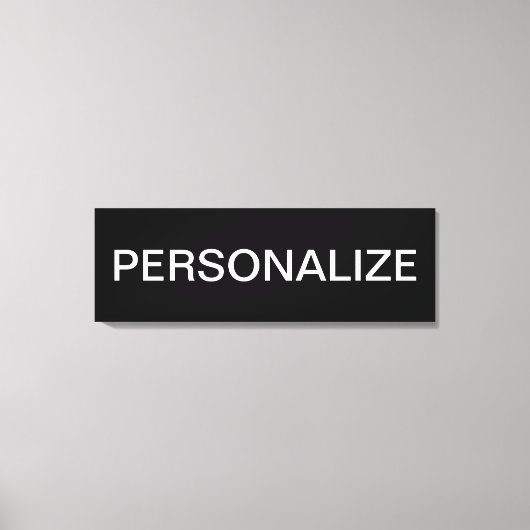 Vet Moderne bewerkbare tekst Canvas Afdruk (Voorkant)