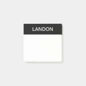 Vet Moderne bewerkbare tekst Post-it® Notes (Voorkant)
