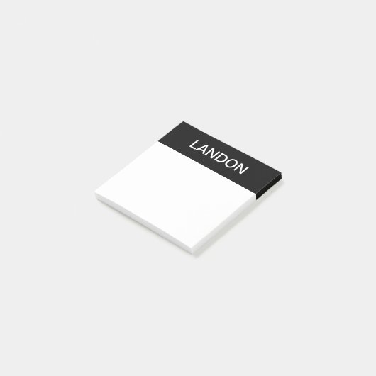 Vet Moderne bewerkbare tekst Post-it® Notes (Schuin)
