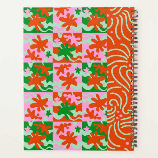 Vet moderne boho kleurrijk planner (Achterkant)