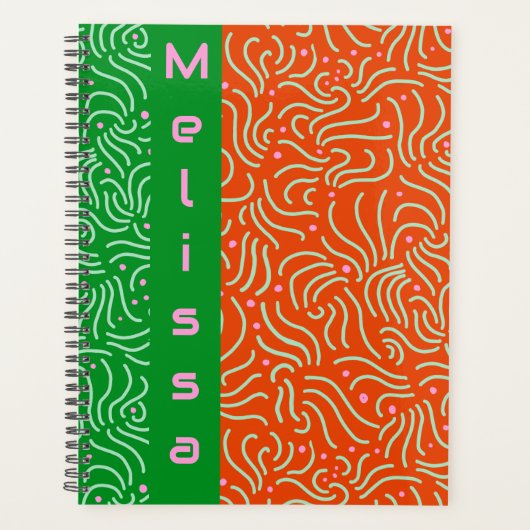 Vet moderne boho kleurrijk planner (Voorkant)