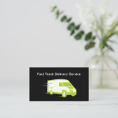 Vet Moderne Eenvoudige Levering Visitekaartjes (Staand voorkant)