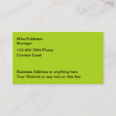 Vet Moderne Eenvoudige Levering Visitekaartjes (Achterkant)