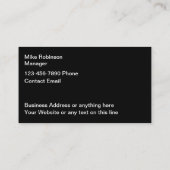 Vet Moderne Eenvoudige Levering Visitekaartjes (Achterkant)